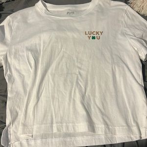 This is a never worn pink crop top